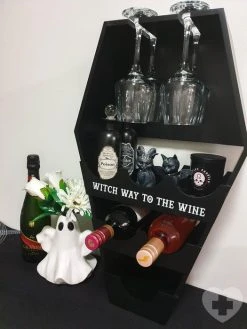 GOTHIC GIFTS Coffin | WINE SHELF