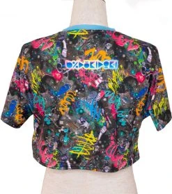 6%DOKIDOKI Connect To The Second Summer Of Love [Black/Vivid] | CROP TEE* -Restyle Sales Shop 6 dokidoki connect to the second summer of love black vivid crop tee 4 7f196aa1 1bf6 4793 a152 2d48275b3aae 700x700