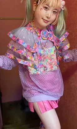 6%DOKIDOKI Connect To The Second Summer Of Love [Lavender] | MESH TOP -Restyle Sales Shop 6 dokidoki connect to the second summer of love lavender mesh top 3 4d05c31f 6505 403b bcf2 9a53f43c7698 700x700