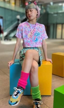 6%DOKIDOKI Connect To The Second Summer Of Love [Pastel] | CROP TEE -Restyle Sales Shop 6 dokidoki connect to the second summer of love pastel crop tee 4 4296e952 2ee7 46b4 b7fc 894040d93ad4 700x700