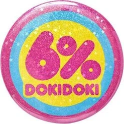 6%DOKIDOKI Glitter Star Logo | TIN BADGE*