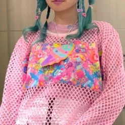 6%DOKIDOKI Primal Pop [Pastel Baby Pink] | MESH TOP* -Restyle Sales Shop 6 dokidoki primal pop pastel baby pink mesh top 4 4e154653 61b6 48aa b50d 62fd31a73a5d 700x700