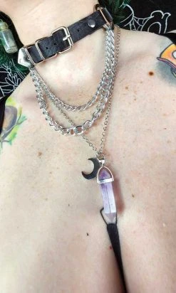 Restyle Sales Shop 3 HELLBOUND Amethyst Moon | NECKLACE