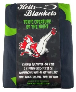 HELLS BLANKETS Creature Of The Night [Toxic] | KING QUILT SET* -Restyle Sales Shop Hells Blankets Creature of the Night Toxic 02 47000d27 a1a6 4ef9 ab12 42bea1ef129d 700x700