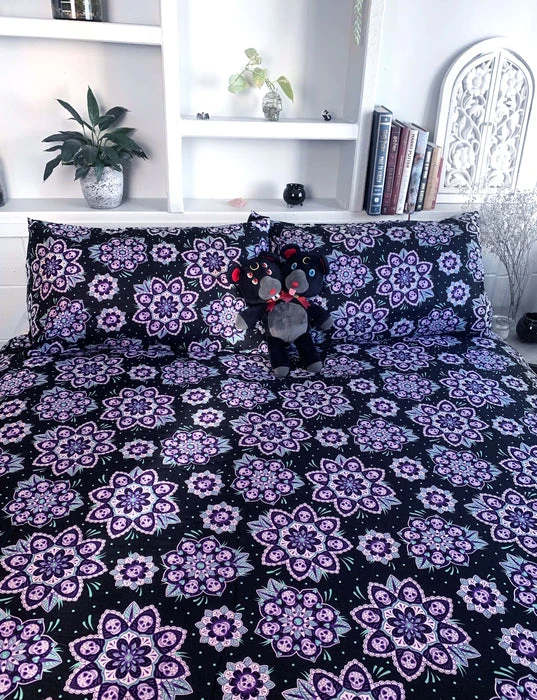 HELLS BLANKETS Skull Mandala | KING QUILT SET 5 HELLS BLANKETS Skull Mandala | KING QUILT SET - Image 3