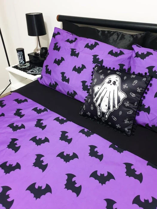 HELLS BLANKETS Twilight Bats | KING QUILT SET* 7 HELLS BLANKETS Twilight Bats | KING QUILT SET* - Image 5