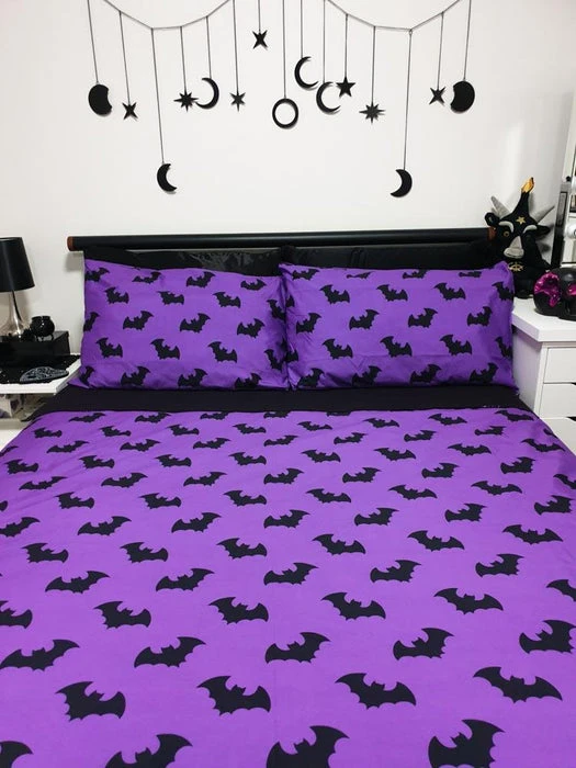 HELLS BLANKETS Twilight Bats | KING QUILT SET* 8 HELLS BLANKETS Twilight Bats | KING QUILT SET* - Image 6
