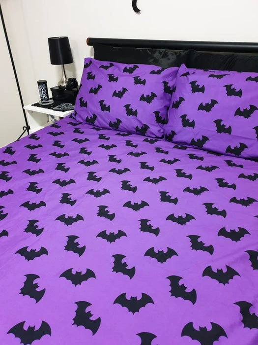 HELLS BLANKETS Twilight Bats | KING QUILT SET* 9 HELLS BLANKETS Twilight Bats | KING QUILT SET* - Image 7