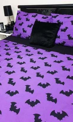 HELLS BLANKETS Twilight Bats | KING QUILT SET*