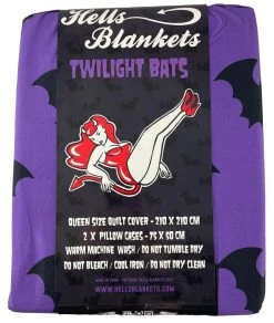 HELLS BLANKETS Twilight Bats | QUEEN QUILT SET -Restyle Sales Shop Hells Blankets Twilight Bats Queen 0a8510e2 8202 4ec8 9aa1 f6c36fe25c2b 700x700