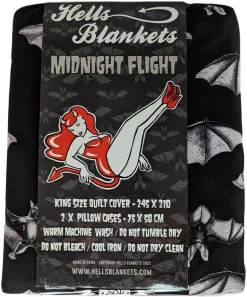 HELLS BLANKETS Midnight Flight | KING QUILT SET 14 HELLS BLANKETS Midnight Flight | KING QUILT SET -Restyle Sales Shop QUILTCOVER1 700x700