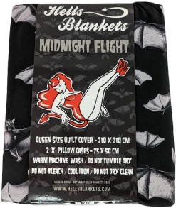 HELLS BLANKETS Midnight Flight | QUEEN QUILT SET -Restyle Sales Shop QUILTCOVERQUEENSIZE 700x700