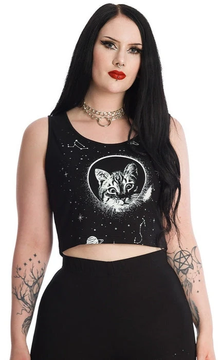 BANNED ALTERNATIVE Space Kitty | CROP TOP 3 BANNED ALTERNATIVE Space Kitty | CROP TOP