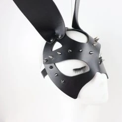 HELLBOUND Gyokuto | MASK 11 HELLBOUND Gyokuto | MASK -Restyle Sales Shop UYEE Sexy Leather Cat Mask Shiny Sparkling Rhinestone Rivets Black Bdsm Fetish Erotic Halloween Masquerade Party.jpg Q90.jpg 2 700x700