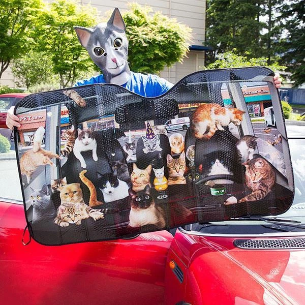 ARCHIE MCPHEE Car Full Of Cats | AUTO SUNSHADE 4 ARCHIE MCPHEE Car Full Of Cats | AUTO SUNSHADE - Image 2