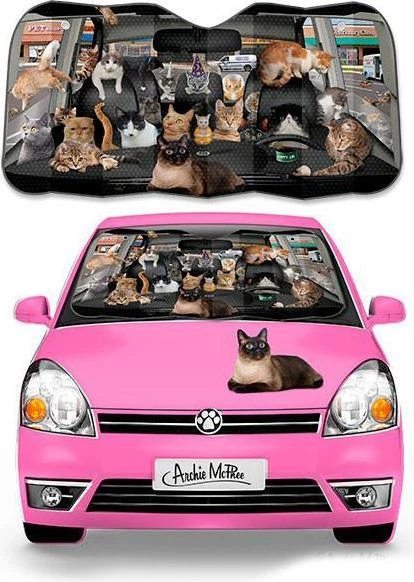 ARCHIE MCPHEE Car Full Of Cats | AUTO SUNSHADE 3 ARCHIE MCPHEE Car Full Of Cats | AUTO SUNSHADE