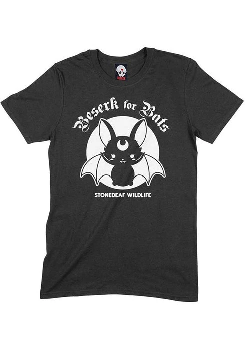 BESERK CLOTHING Beserk For Bats | STONEDEAF CHARITY T-SHIRT 4 BESERK CLOTHING Beserk For Bats | STONEDEAF CHARITY T-SHIRT - Image 2