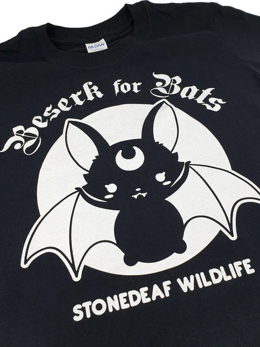 BESERK CLOTHING Beserk For Bats | STONEDEAF CHARITY T-SHIRT 10 BESERK CLOTHING Beserk For Bats | STONEDEAF CHARITY T-SHIRT - Image 8