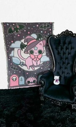 BESERK CRYPT Nekomancer [Purple/Blue] | WOVEN TAPESTRY BLANKET -Restyle Sales Shop beserk crypt nekomancer tapestry 01 3fdf6ed6 4bad 4e48 b553 9c60b0450176 700x700