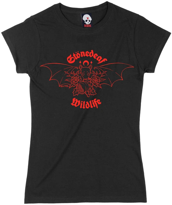 BESERK CLOTHING Fruit Friends | STONEDEAF CHARITY FITTED T-SHIRT 4 BESERK CLOTHING Fruit Friends | STONEDEAF CHARITY FITTED T-SHIRT - Image 2