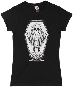 BESERK CLOTHING Spoopy Spirit | FITTED T-SHIRT -Restyle Sales Shop beserk ghost ladies fitted t shirt 700x700
