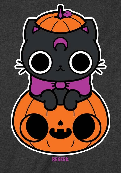 BESERK CLOTHING Pumpkitty | T-SHIRT 5 BESERK CLOTHING Pumpkitty | T-SHIRT - Image 3