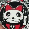BESERK CLOTHING Maneki | ROUND VINYL STICKER -Restyle Sales Shop beserk sticker maneki 02 700x700