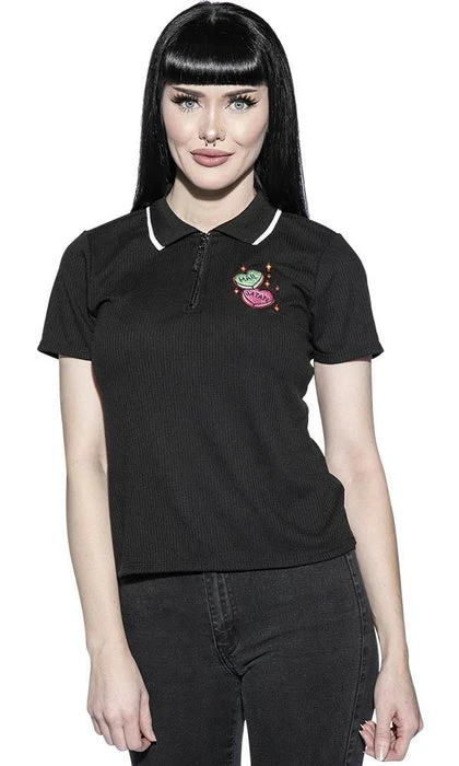 BLACKCRAFT I Heart Satan | POLO SHIRT* 3 BLACKCRAFT I Heart Satan | POLO SHIRT*