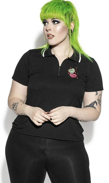 BLACKCRAFT I Heart Satan | POLO SHIRT* 7 BLACKCRAFT I Heart Satan | POLO SHIRT* - Image 5