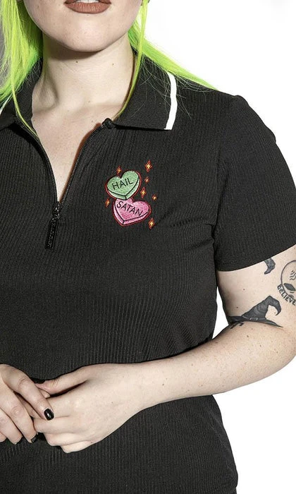 BLACKCRAFT I Heart Satan | POLO SHIRT* 4 BLACKCRAFT I Heart Satan | POLO SHIRT* - Image 2