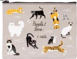 BLUE Q People I Love: Cats | ZIPPER POUCH