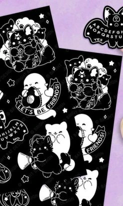 BRIGHT BAT DESIGNS Paranormal Nuggets [Black] | STICKER SHEETS -Restyle Sales Shop bright bat designs paranormal nuggets black sticker sheets 1 7be95c56 3e1e 44b0 8170 3bf1918fcc91 700x700