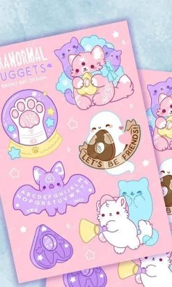 BRIGHT BAT DESIGNS Paranormal Nuggets [Pastel] | STICKER SHEETS