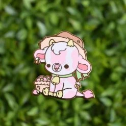 BRIGHT BAT DESIGNS Shortcake The Strawberry Cow | ENAMEL PIN -Restyle Sales Shop bright bat designs shortcake the strawberry cow enamel pin 3 b020a9dc 3660 45fa b80b 8bf4bf9ee91e 700x700