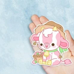 BRIGHT BAT DESIGNS Shortcake The Strawberry Cow | STICKER -Restyle Sales Shop bright bat designs shortcake the strawberry cow sticker 2 8a31e9b2 5529 4e83 9423 7c74e90fb8b2 700x700