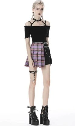 DARK IN LOVE Purple Checked | PLEATED SKIRT 20 DARK IN LOVE Purple Checked | PLEATED SKIRT -Restyle Sales Shop dark in love purple checked pleated skirt 5 cc870e4e 2fb3 489a bdef 6b8ee1411018 700x700