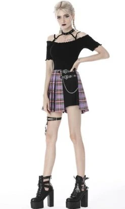 DARK IN LOVE Purple Checked | PLEATED SKIRT 22 DARK IN LOVE Purple Checked | PLEATED SKIRT -Restyle Sales Shop dark in love purple checked pleated skirt 7 7fe84873 f195 4e04 be8e fb9c12389d7d 700x700