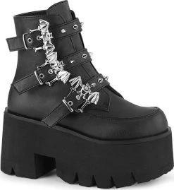 DEMONIA SHOES ASHES-55 [Black] | PLATFORM BOOTS [IN STOCK]*