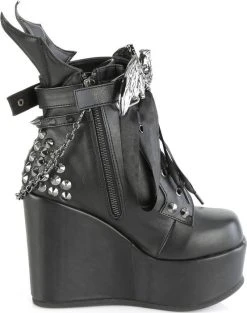 DEMONIA SHOES POISON-107 [Black] | PLATFORM BOOTS [IN STOCK]* -Restyle Sales Shop demonia shoes poison 107 black platform boots 2 700x700