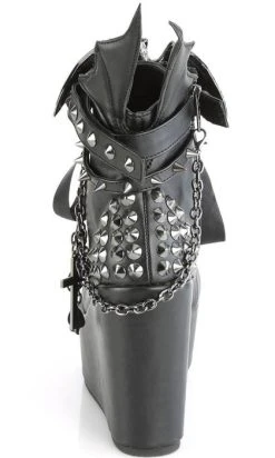 DEMONIA SHOES POISON-107 [Black] | PLATFORM BOOTS [IN STOCK]* -Restyle Sales Shop demonia shoes poison 107 black platform boots 4 700x700