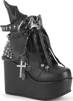 DEMONIA SHOES POISON-107 [Black] | PLATFORM BOOTS [IN STOCK]*