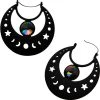 BODYVIBE Moon Phase Gem | PLUG HOOP EARRINGS