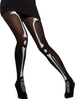 FEVER Black Opaque Skeleton | TIGHTS*