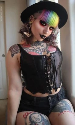 FOREST INK Bat Wing | CORSET TOP -Restyle Sales Shop forest ink bat wing corset top 5 f8722ffe 1f13 4379 a412 482d4dc4a1d3 700x700