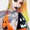 FOREST INK Jack O' Lantern | HALTER TOP*