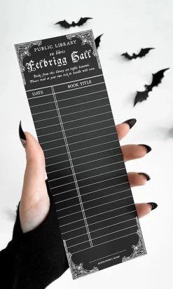 GHOSTS OF OCTOBER Haunted [Gothic] | LIBRARY CARD BOOKMARK -Restyle Sales Shop ghosts of october vintage haunted library card bookmark 1 4444d168 0a13 4771 a163 545356374d9b 700x700
