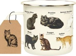 GIFT REPUBLIC Cats | ENAMEL MUG
