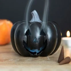 GOTHIC GIFTS Black Pumpkin | INCENSE CONE HOLDER