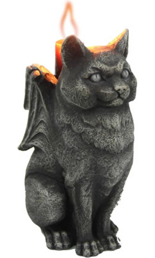 GOTHIC GIFTS Cat Gargoyle | CANDLE HOLDER* 3 GOTHIC GIFTS Cat Gargoyle | CANDLE HOLDER*