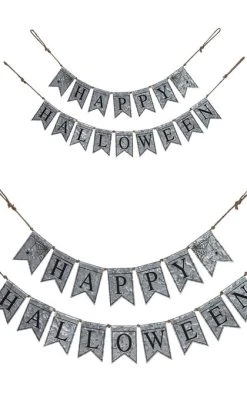 GOTHIC GIFTS Happy Halloween | METAL GARLAND* -Restyle Sales Shop gothic gifts happy halloween metal garland 2 700x700